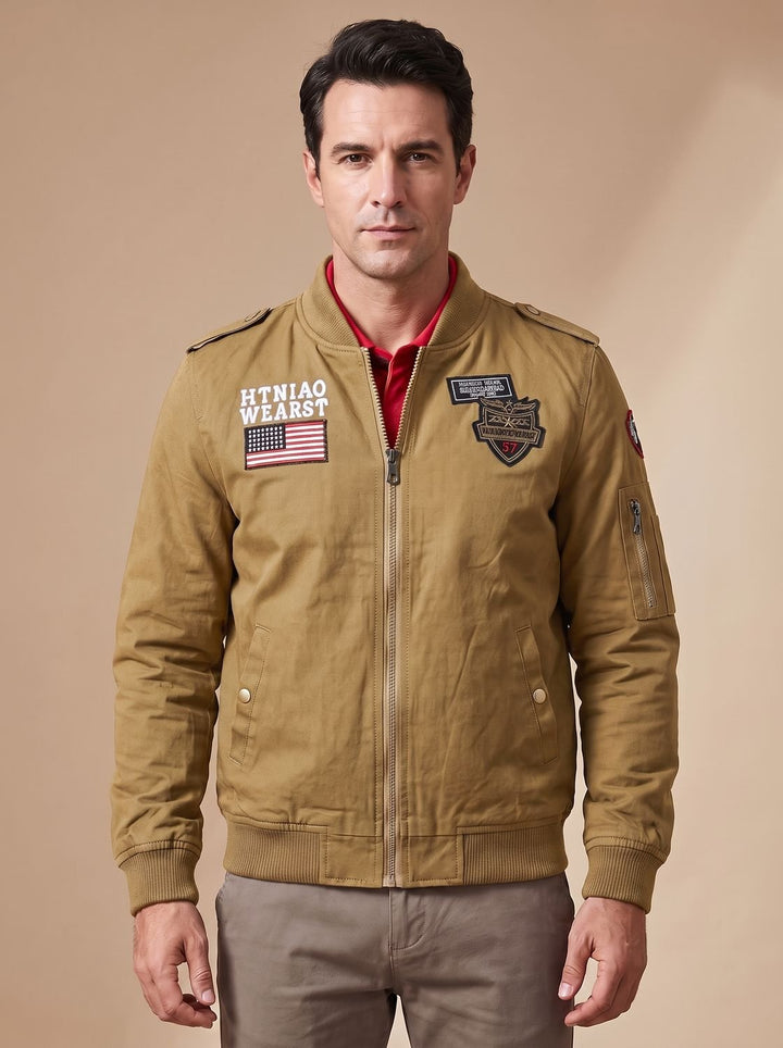 Men's bomber jacket shown as a versatile casual outerwear style
