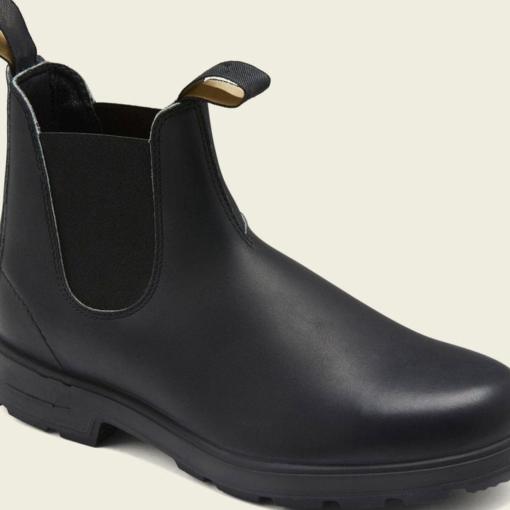 Men's Leather Pull Tab Chelsea Boots