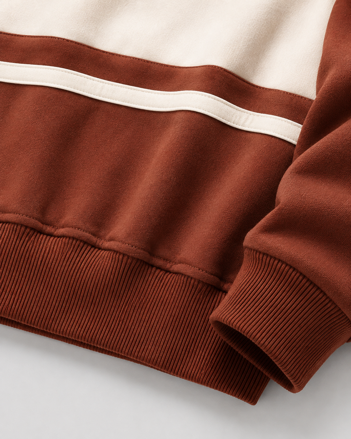 Close-up of the polo collar and button placket