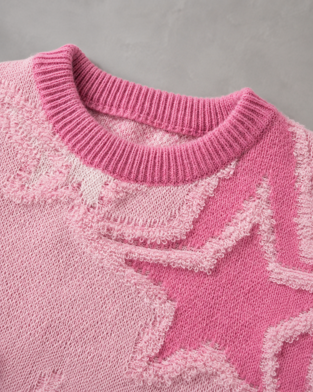 Back view of the relaxed-fit star knit jumper