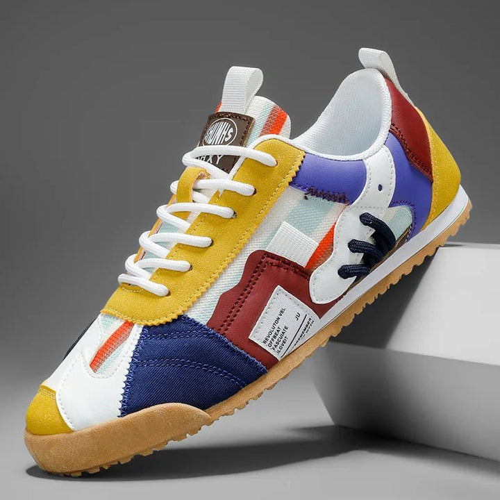 Men's Trail Sneakers Layered Suede Mesh