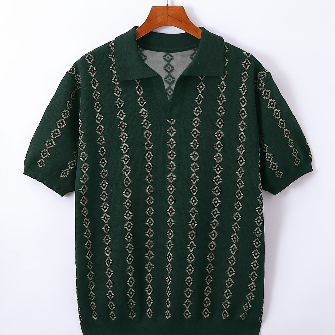 Men's knitted sweater with a comfortable casual silhouette