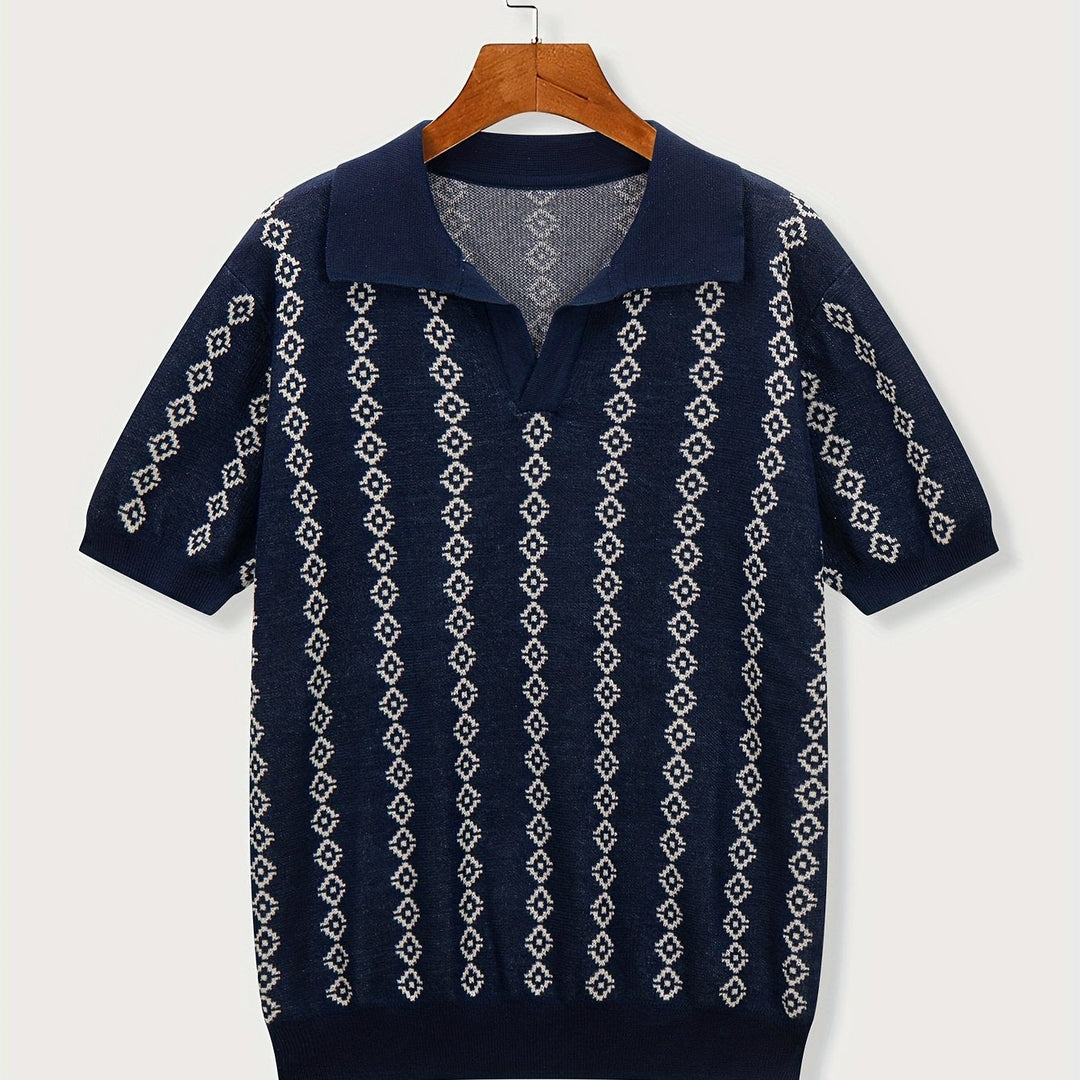Longline knit sweater designed for men's everyday outfits