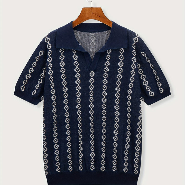 Longline knit sweater designed for men's everyday outfits