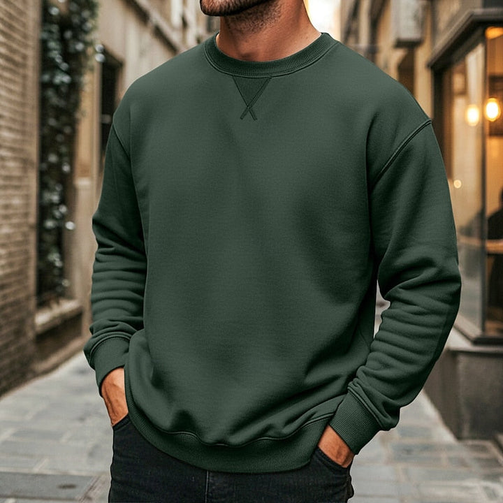 Close-up of the sweatshirt sleeve and cuff