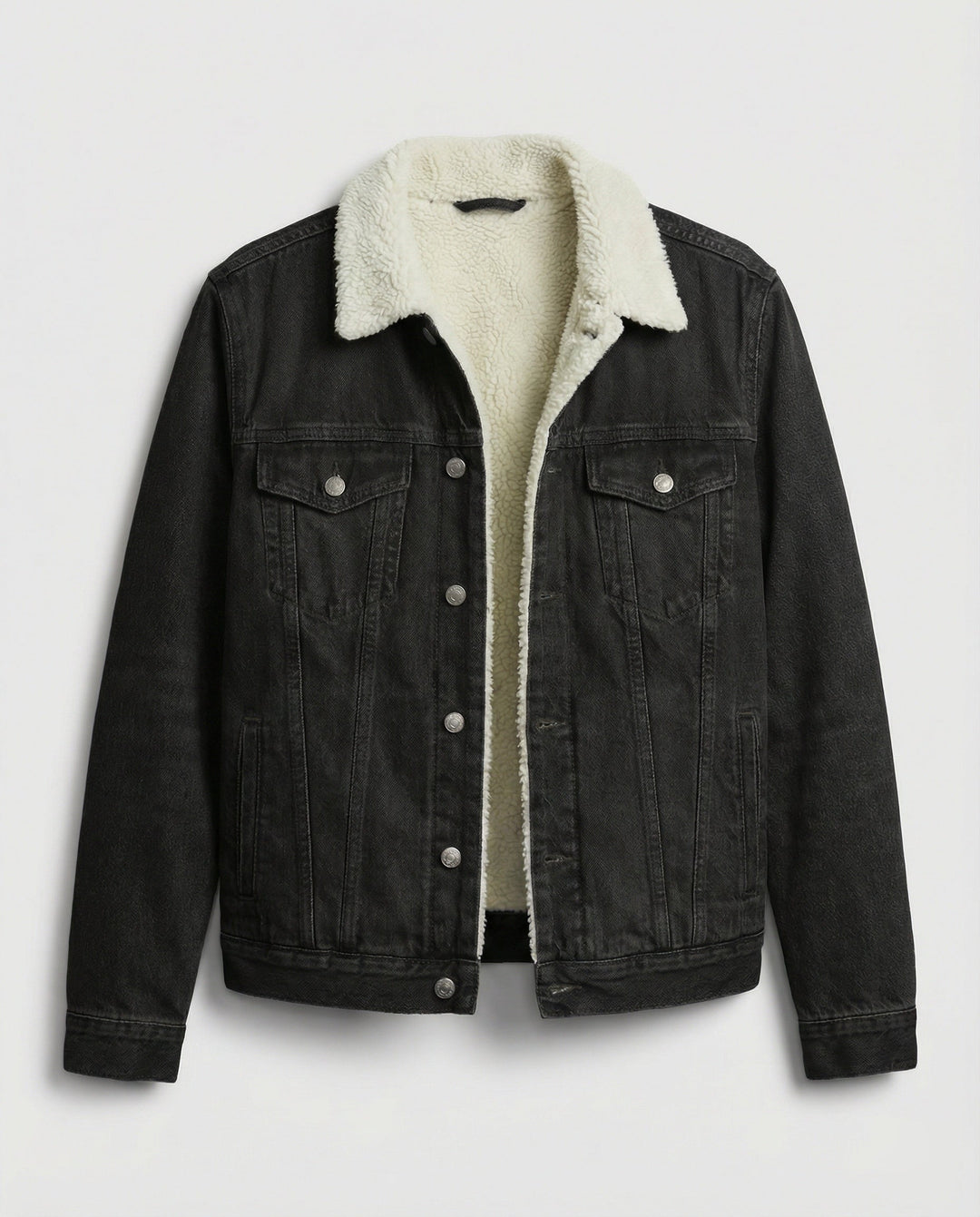 Men's Lined Denim Jacket Classic Fit