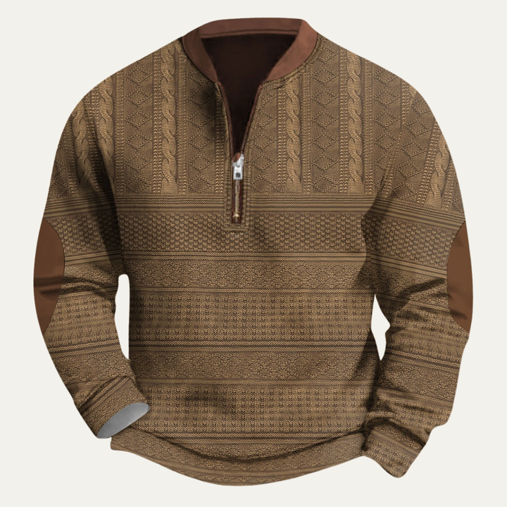 Men's cardigan styled as a versatile everyday layering piece
