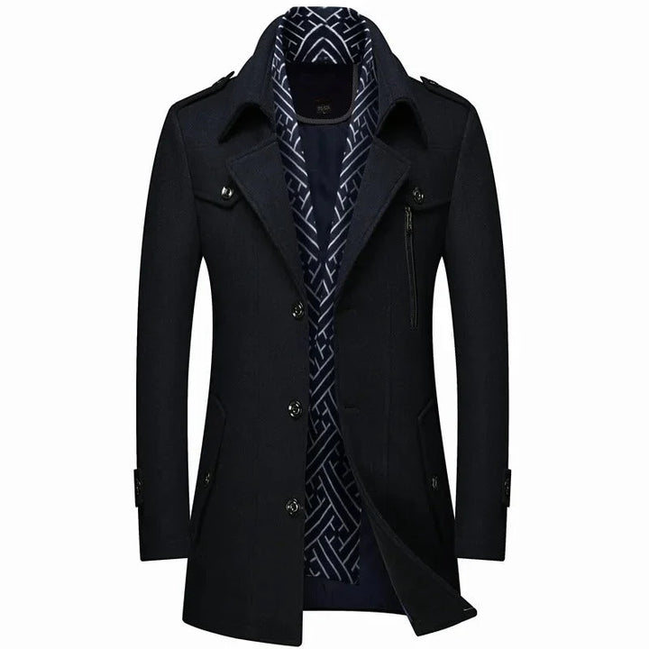 Double-Breasted Wool Blend Regalia Coat