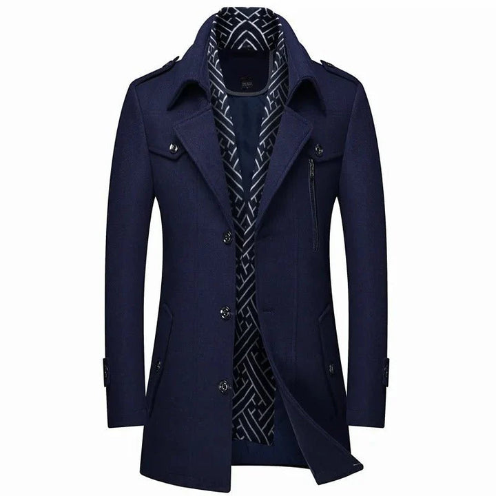 Double-Breasted Wool Blend Regalia Coat