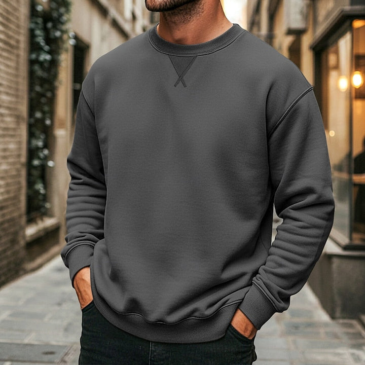 Back view of the men's regular fit sweatshirt