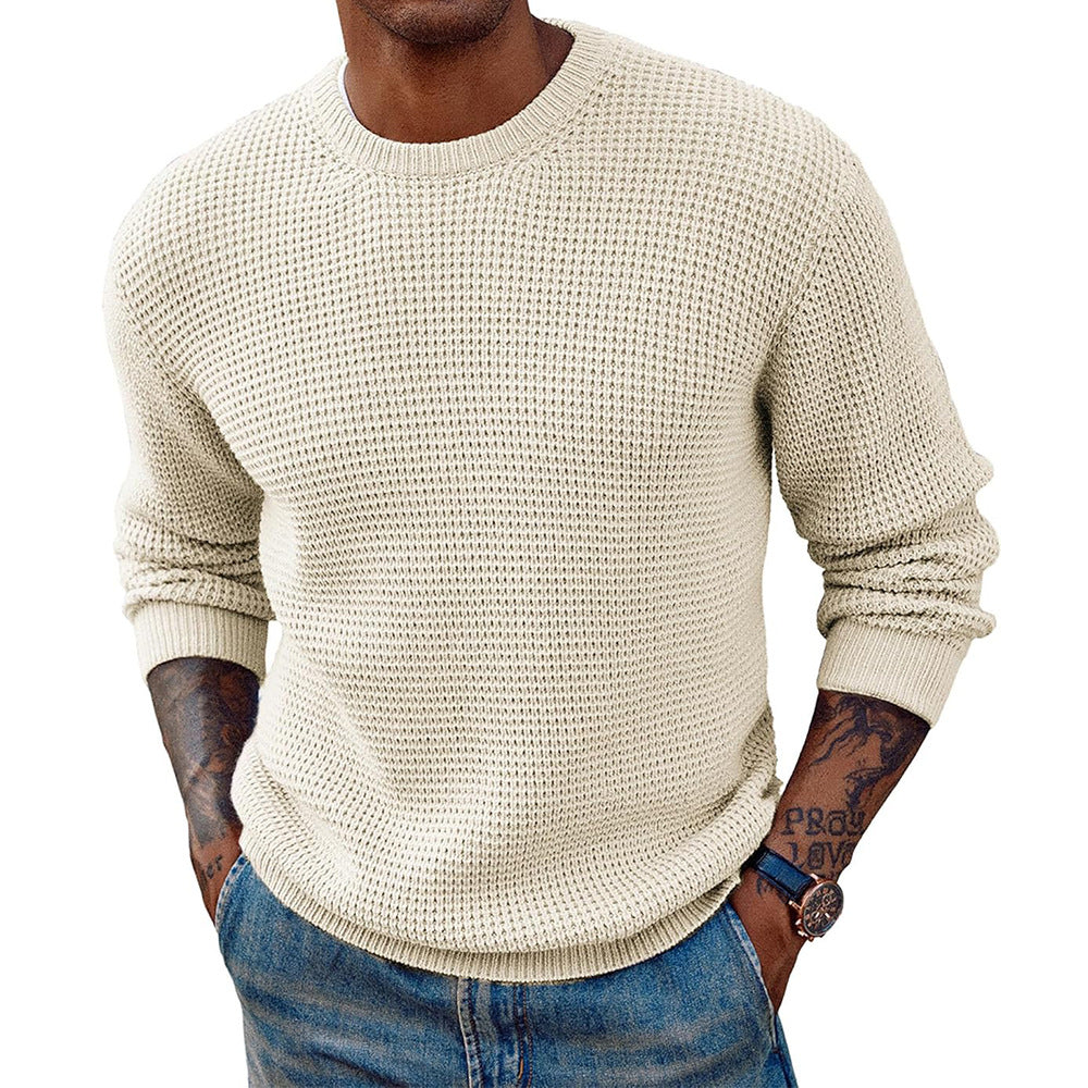 Men's ribbed longline jumper styled for casual everyday wear
