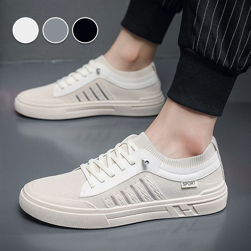 Top view of men's slip-on trainers showing the opening and shape