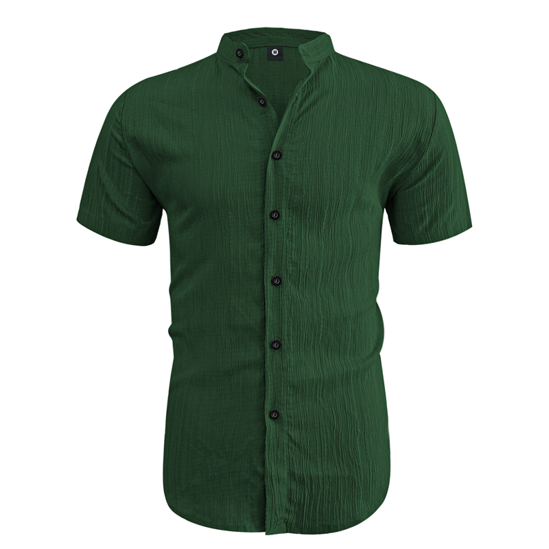 Men's long-sleeved textured shirt suitable for casual and holiday wear