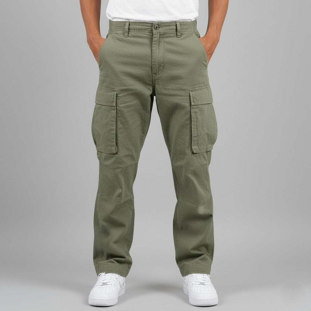 Men's Tapered Cargo Trousers Smart Casual