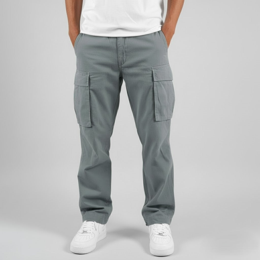 Men's Tapered Cargo Trousers Smart Casual