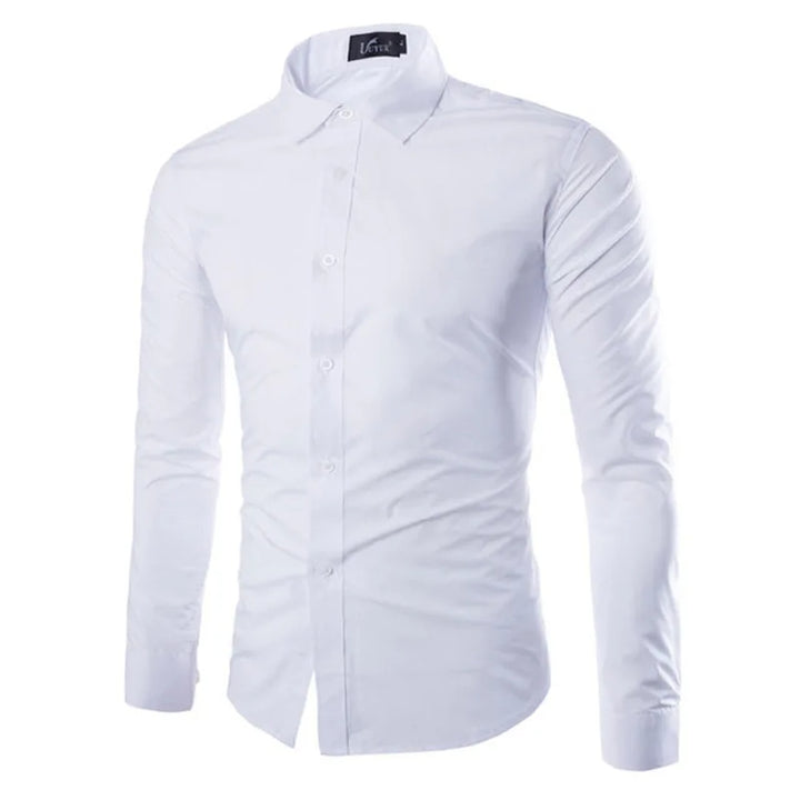 Modern Solid Color Dress Shirt