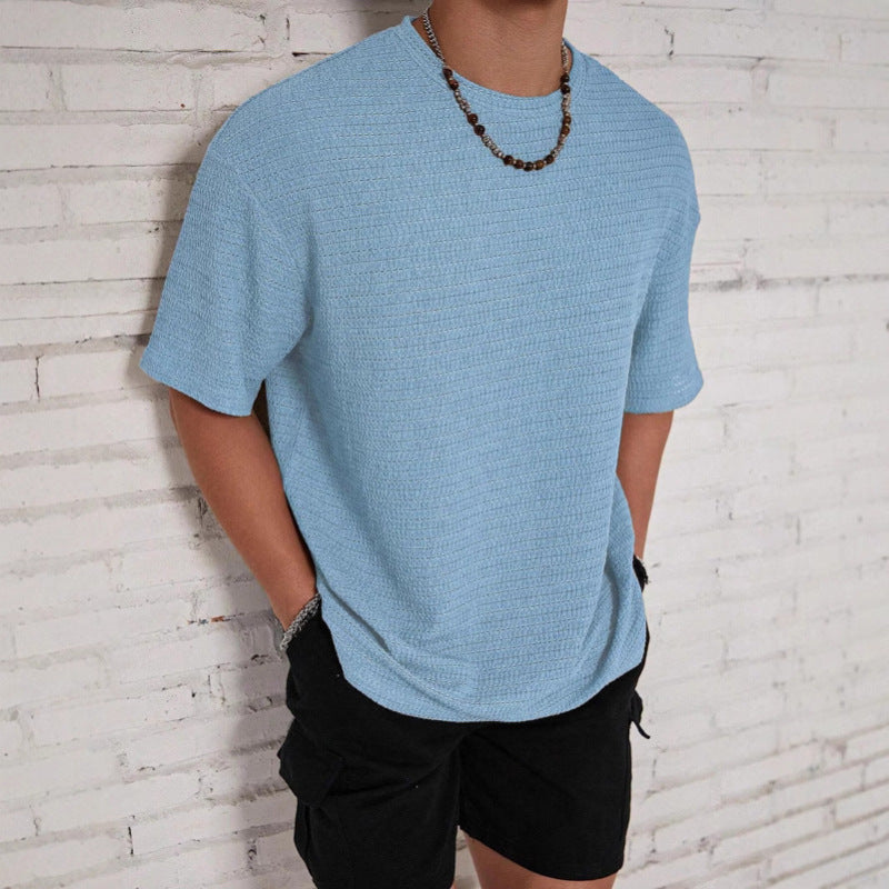 Men's Waffle Shirt Relaxed Fit Casual